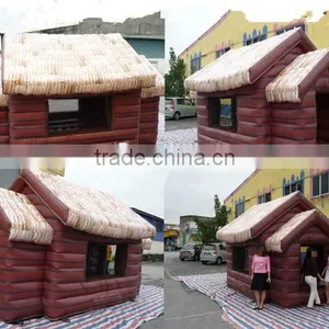 Inflatable Log Cabin House Tent for Outdoor Decoraton thumbnail-2