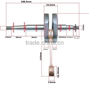 SCL-2014010090 CKS-RM-01 Romet Motor Bike Engine Parts Motorcycle Crankshaft thumbnail-5