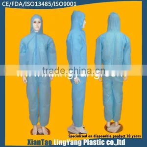 Reflective Safety Waterproof Disposable Nonwoven Coverall thumbnail-1