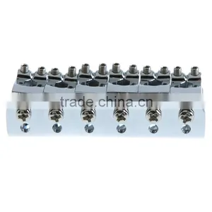 Guitar Parts 65mm Chrome 6 Strings Saddle Hardtail Bridge Top Load thumbnail-4