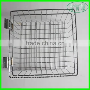 Black Slatwall Pegboard Wire Shallow Basket Display Rack Fixture thumbnail-4