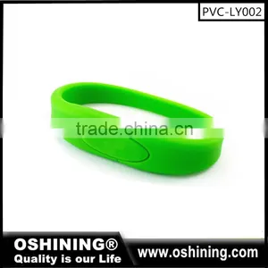 Customized Bracelet PVC USB Flash Drive USB Wristband Band Wholesale(PVC-LY002) thumbnail-2