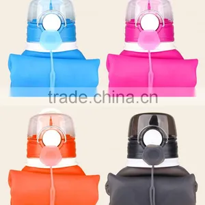 Sport Water Drinking Bottle Silicone Sport Water Bottle thumbnail-1