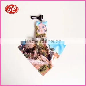Key Chain With Customized Colorful Printing Logo Microfiber Cleaning Cloth thumbnail-4