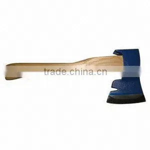 Cast Axe With Nail Puller and Wooden Handle thumbnail-1