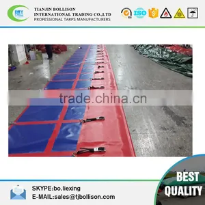 Waterproof and High Tear Strength PVC Tarpaulin Printed Truck Side Curtain Cover Fabric thumbnail-1