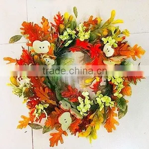Colorful Artificial Flowers Wreaths for Halloween Decorations thumbnail-1