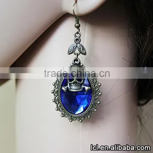 Best Quality Single Stone Earring Designs, Low Price Dangle Earrings Jewellery thumbnail-2