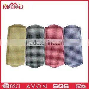 Oblong Shape Melamine Food Servicing Tray With Handles thumbnail-1