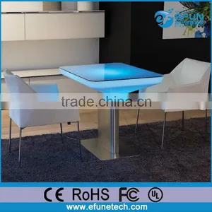 Wireless Led Bar Table,battery Rechargeable Rgb Color Light Led Coffee Table thumbnail-1
