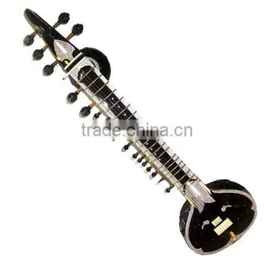 Indian DOUBLE TUMBA SITAR RAVI SHANKAR STYLE WITH FIBER BOX PROFESSIONAL QUALITY India thumbnail-1