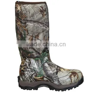 Mens Lightweight Camouflage/Camo Neoprene Hunting Boots thumbnail-1