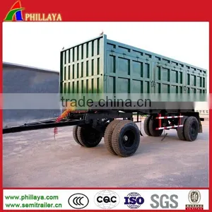 Full Enclosed Box Style Drawbar Trailer For Bulk Cargo Transportation thumbnail-5