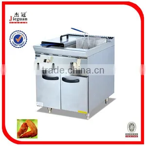 56L Free Standing Commercail Gas Fryer With Cabinet Gas Safety (2-tank&2 Baskets) thumbnail-1
