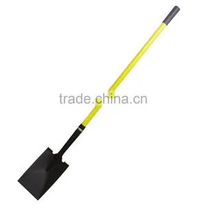 Square Steel Shovel With Fiberglass Handle thumbnail-1