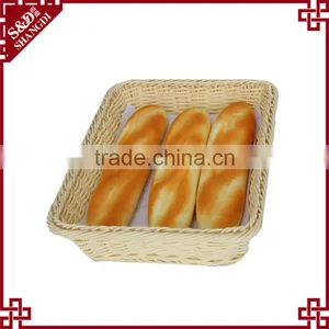 Eco-friendly Washable Plastic Rattan for Supermarket Kitchen Fancy Cheap Wholesale Baskets thumbnail-3