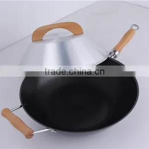 Kitchen Sanded Outside Frying Pan Cast Aluminum Cookware Set thumbnail-2