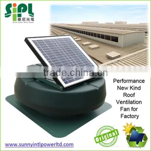 15 Watt Solar Natural Energy Generator 14 Inch Roof Mounting Air Exhaust Fan With Brushless DC Motor thumbnail-1