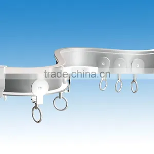 OEM High Quality Hospial & Hotel Aluminum Curving Curtain Rail thumbnail-1