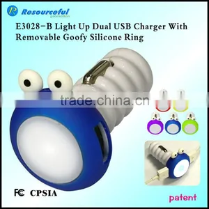Quick Charge 2.0 Cigarette Lighter Car Battery Charger/ Light up Car Charger Usb/dual Usb Port thumbnail-1
