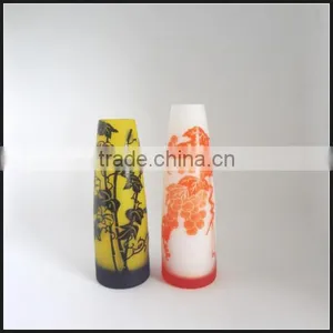 2017 New Arrival Overlay Single Flower Glass Vase thumbnail-3