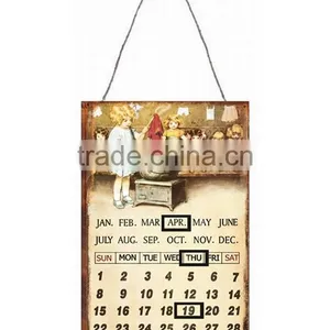 Metal Plaque Metal Sign Tin Sign Metal Calendar thumbnail-1