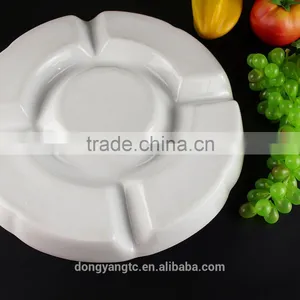 Factory Direct Wholesale White Glazed Ceramic Section Plates thumbnail-5
