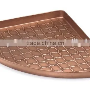 Home Corner Metal Boot Trays With High Quality Finish of Copper Antique thumbnail-2
