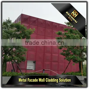 Hollow Out Panels Decorative Outdoor Sheet Metal Aluminum Wall Covering thumbnail-1