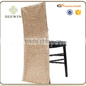Beautiful Sequin Chair Cover Chair Sash for Wedding thumbnail-1
