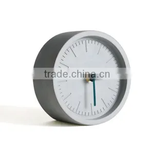 Mini Plain Concrete Table Decoration Bare Concrete Desktop Clock thumbnail-2
