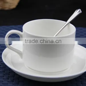 New Bone China Pure White Turkish Coffee Set Cup With Saucer thumbnail-1