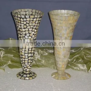 Mosaic Glass Flower Vases,Large Flower Vase,Glass Flower Vase thumbnail-1