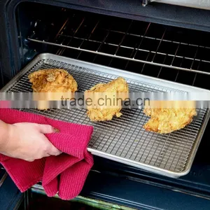 Cooling Rack by Keetzen 100% Real Stainless Steel 12 Inch x 17 Inch for Baking, Roasting & Decorating With Cross Wire Grid Patte thumbnail-5