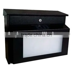 FQ-195 Metal Solar Power House Numbers Mailbox With Two Choice of LED Light Color Solar Power Address Number Light thumbnail-3