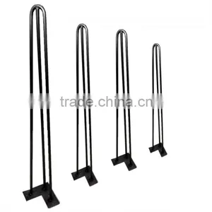 Hot Sales 3 Legs Modern Cast Iron Table Base Hairpin Table Legs With 28 Inches for DIY thumbnail-1