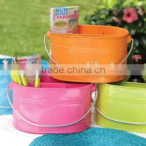 Metal Bucket Pail With Bottle Opener thumbnail-4
