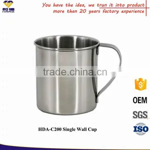 Promotional Custom Single Wall Stainless Steel Coffee Mug With Handle thumbnail-1