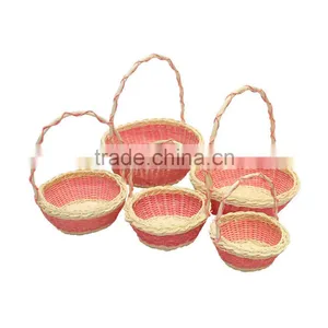 Cheap Price Beautiful Bamboo Gift Basket for Christmas thumbnail-3