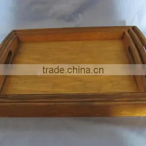 Wooden Tray Set,wooden Serving Tray.wood Food Tray thumbnail-4