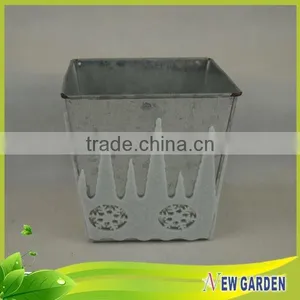 Wholesales in Home Decor Metal Planter/ Felt Big Flower Pot thumbnail-5