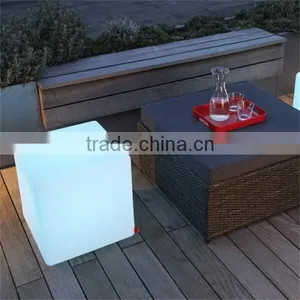 CE RoHS SGS Approved Garden Furniture LED Luminous Cube Chair for Swimming Pool With Remote Controller thumbnail-5