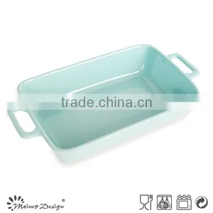 Ceramic Square Embossed Blue Bakeware thumbnail-5