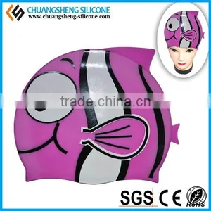 DURABLE SPORTY SILICONE FLEXIBLE CAP WITH THE EAR FOR SWIMMING thumbnail-5