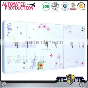 Bedroom Metal Wardrobe 3 Door Godrej Steel Almirah Design Price thumbnail-1