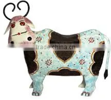 IRON PAINTED MONEY BANK COW BIG thumbnail-1