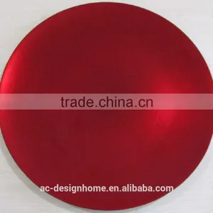 RED FOIL PP PLASTIC CHARGER PLATE thumbnail-1