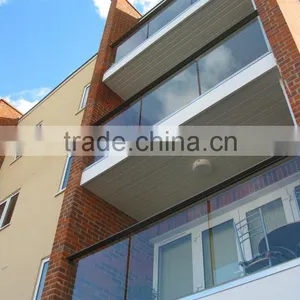 Stainless Steel Glass Balcony Panels thumbnail-1