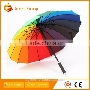 Metal Golf Umbrella For Bright Colorful in China thumbnail-2