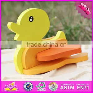 2017 New Product Funny 3d Duck Children Wooden Animal Puzzles for Toddlers W14G043 thumbnail-1